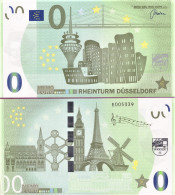 0-Euro MEMO E----  RHEINTURM DÜSSELDORF  GEHRY HÄUSER VORLÄUFER - Essais Privés / Non-officiels