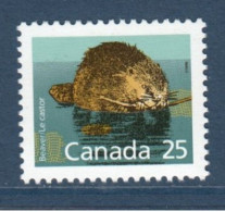 Canada, **, Yv 1070, Mi 1108 YA, SG 1267, Castor Du Canada (Castor Canadensis), - Nuovi