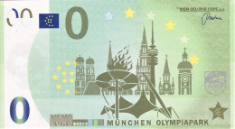 0-Euro MEMO E----  MÜNCHEN OLYMPIAPARK VORLÄUFER - Essais Privés / Non-officiels