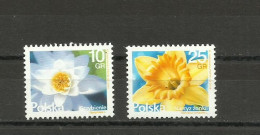 POLAND  2018 + 2015, FLOWERS,  MNH - Autres & Non Classés