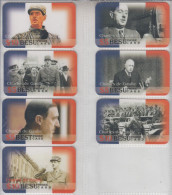 FRANCE PRESIDENT GENERAL CHARLES DEGAULLE 7 CARDS - Personajes