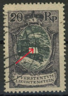 Liechtenstein 1921 Michel Nummer 53PFI Gestempelt - Gebruikt