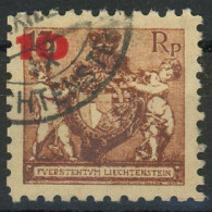 Liechtenstein 1924 Michel Nummer 62A Gestempelt - Gebruikt