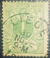 Belgium 1c Used Classic Postmark Stamp 1869-80 Liege Cancel - Altri & Non Classificati