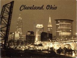 7-3-2024 (2 Y 21) USA (posted To Australia 2024 / Flower Stamp)  City Of Cleveland (b/w) - Cleveland