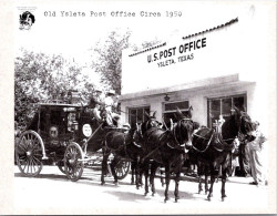 7-3-2024 (2 Y 21) USA (posted To Australia 2024 / No Stamp)  US Post Office (Texas) B/w - Horse & Carriage - Post & Briefboten