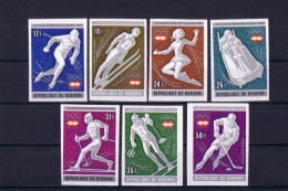 Olympics 1976 - Ice Hockey - BURUNDI - Set Imperf. MNH - Invierno 1976: Innsbruck