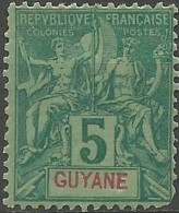GUAYANA FRANCESA YVERT NUM. 33 NUEVO SIN GOMA - Neufs