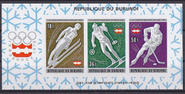 Olympics 1976 - Ice Hockey - BURUNDI - Sheet Imperf. MNH - Inverno1976: Innsbruck