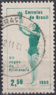 1960 Brasilien ° Mi:BR 991, Sn:BR 911, Yt:BR 696, Iliana Maria Borer Opening The Spring Games - Gebraucht