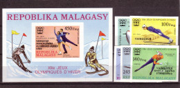 Olympics 1976 - Ski Jump - MALAGASY - S/S+Set Imp. Black Ovp MNH - Invierno 1976: Innsbruck