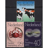 Niederlande 1974 Jahrestage Rinderrassen Hilfsfonds 1032/34 Postfrisch - Ongebruikt