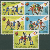 Niger 1981 Fußball-WM '82 In Spanien 767/71 Postfrisch - Níger (1960-...)