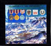 Olympics 1976 - Medals - PARAGUAY - S/S MNH - Winter 1976: Innsbruck