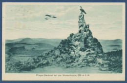 Segelflieger Auf Der Wasserkuppe Rhön Fliegerdenkmal, Gelaufen 1926 (AK3811) - Rhön