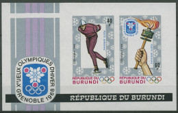 Burundi 1968 Olympische Winterspiele In Grenoble Block 26 B Postfrisch (C29264) - Nuovi