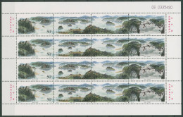 China 1998 Jingpo-See Wasserfall 2930/33 ZD-Bogen Postfrisch (SG8291) - Hojas Bloque