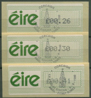 Irland Automatenmarken 1990 Freimarke Versandstellensatz ATM 3 S1 Gestempelt - Viñetas De Franqueo (Frama)