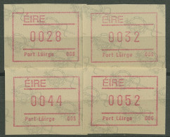Irland Automatenmarken 1992 Satz 4 Werte Automat 006 ATM 4.6 S2 Postfrisch - Franking Labels
