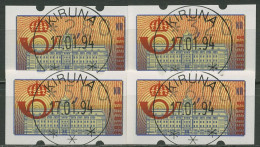 Schweden ATM 1992 Hauptpostamt Versandstellensatz, ATM 2 H S3 Gestempelt - Automaatzegels [ATM]