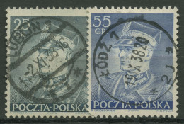 Polen 1937 Marschall Edward Rydz-Smigly 319/20 Gestempelt - Oblitérés