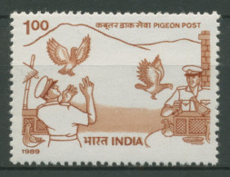 Indien 1989 Brieftauben-Post 1239 Postfrisch - Ongebruikt