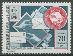 Neue Hebriden 1974 100 Jahre Weltpostverein UPU 400 Postfrisch - Ongebruikt