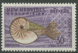 Neue Hebriden 1963 Meerestiere Großes Perlboot 201 Postfrisch - Unused Stamps