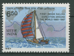 Indien 1987 Erste Indische Weltumseglung Segelschiff 1079 Postfrisch - Unused Stamps