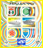 ITALIA 1990 SOVRASTAMPATO FIFA RARO N. 01827 NEW MONDIALI DI CALCIO GERMANIA - 1981-90: Neufs