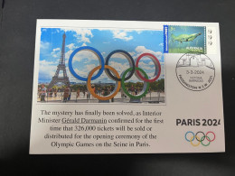 7-3-2024 (2 Y 22) Paris 2024 Summer Olympic - 326,000 Tickets Available To The Games Opening Ceremony On Seine River - Sommer 2024: Paris