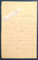 ● L.A.S Alice LAVIGNE Actrice Théâtre à M. Chabrillat - Lina Munte - Lettre Autographe - Née à Paris En 1854 - Acteurs & Toneelspelers