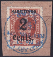 1899-681 CUBA US OCCUPATION PUERTO PRINCIPE 1899 1º ISSUE 2c S. 2mls SMALL NUMBER INVERTED FORGERY USED.  - Used Stamps