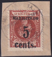 1899-688 CUBA US OCCUPATION PUERTO PRINCIPE 1899 2º ISSUE 5c S. 5mls INVERTED FORGERY.  - Gebraucht