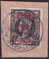 1899-689 CUBA US OCCUPATION PUERTO PRINCIPE 1899 4º ISSUE 5c S. 1c INVERTED SMALL NUMBER DANGEROUS FORGERY.  - Oblitérés