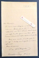 ● L.A.S 1945 Jean De MONTESQUIOU FEZENSAC Larochemillay (Nièvre) - Romancier - Lettre Autographe - Scrittori