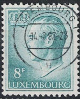 Luxemburg - Großherzog Jean "Typ Büste" (MiNr: 831z) 1982 - Gest Used Obl - Usati