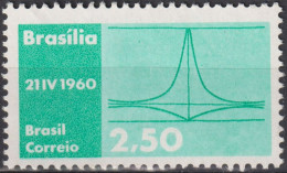 1960 Brasilien *F Mi:BR 978, Sn:BR 907, Yt:BR 692, President's Palace Of The Plateau - Nuevos