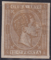 1878-225 CUBA ANTILLES 1878 MH 12 ½ C ALFONSO XII IMPERFORATED.  - Voorfilatelie