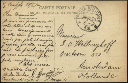 MILITÄRPOST 1920, K2 POSTA MILITARE/No. 15 Auf Feldpost-Ansichtskarte Aus Konstantinopel, Pracht - Lettres & Documents