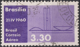 1960 Brasilien AEREO ° Mi:BR 979, Sn:BR C95, Yt:BR PA83, Parliament Buildings, Inauguration Of Brasilia As Capital - Used Stamps