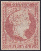 1856-145 CUBA ANTILLES 1856 2r WITH LINE WATERMARK UNUSED. HIGHT VALUE.  - Préphilatélie