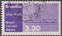 1960 Brasilien AEREO ° Mi:BR 979, Sn:BR C95, Yt:BR PA83, Parliament Buildings, Inauguration Of Brasilia As Capital - Poste Aérienne