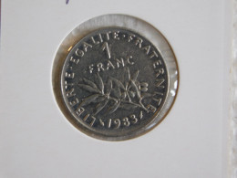 France 1 Franc 1983 SEMEUSE, NICKEL (734) - 1 Franc