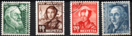 SUISSE ,SCHWEIZ,1942, MI  412 - 415,  YV  380 - 383, PRO JUVENTUTE, GESTEMPELT, OBLITERE - Gebraucht