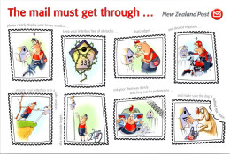 7-3-2024 (2 Y 25) New Zealand Post - The Mail  Must Go Through - Post & Briefboten