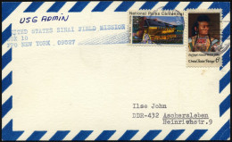 FELDPOST 1977, Feldpostkarte Der US-Navy Mit Stempel Der Sinai-Field-Mission, Pracht - Storia Postale
