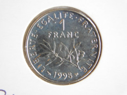 France 1 Franc 1998 SEMEUSE, NICKEL (744) - 1 Franc