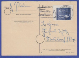DDR 1955 Blockmarke Mi.-Nr. 459B Als EF Auf Postkarte Aus Berlin - Otros & Sin Clasificación