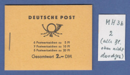 DDR Markenheftchen MH 3 B 2 Postfrisch **  (alle HBL Oben Nicht Durchgezähnt) - Booklets